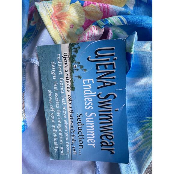 90's vintage micro mini skirt swim cover up LARGE runs small *deadstock* - Picture 4 of 6